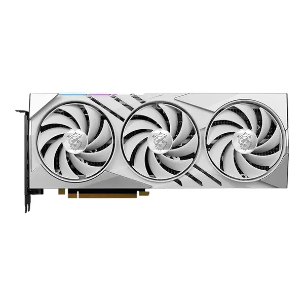 MSI GeForce RTX 4070 Ti SUPER 16G GAMING X SLIM WHITE 16GB GDDR6X Graphics Card, Triple Fan Cooling, PCIe 4.0, HDMI 2.1a, DisplayPort 1.4a