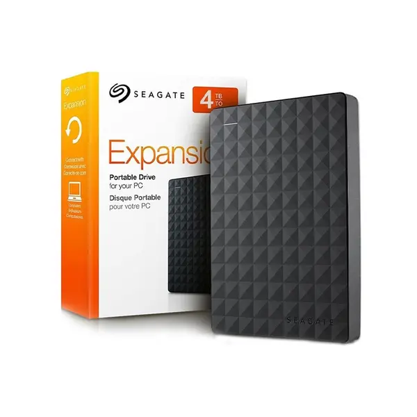 Seagate Expansion 4TB Portable External Hard Drive, USB 3.0 High-Speed Interface, Compact Portable Design, Reliable External Storage Solution for Backup and Data Transfer