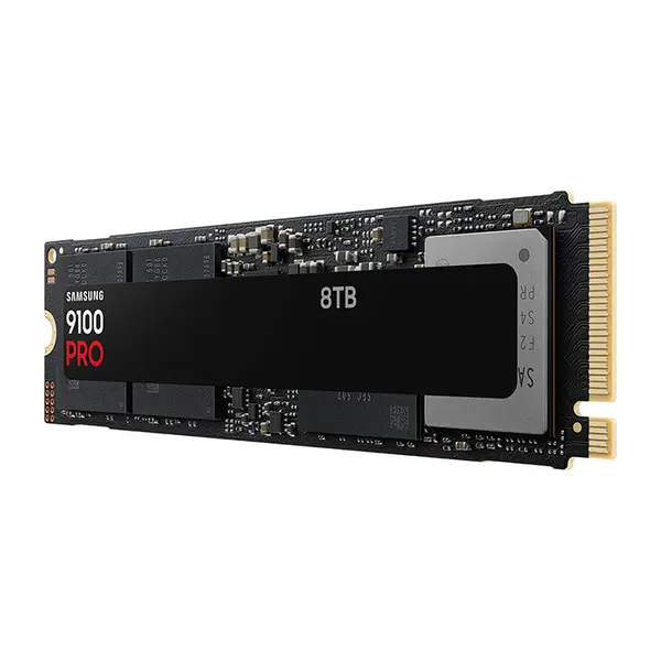 Samsung 9100 PRO 8TB PCIe Gen5 x4 NVMe M.2 2280 Internal SSD, PCIe 5.0 Interface, Ultra-High-Speed Storage Performance, Massive Capacity, Professional Gaming and Workstation Solid State Drive