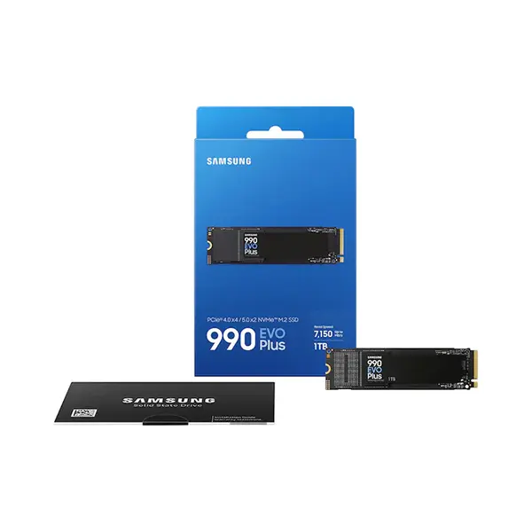 Samsung 990 EVO Plus 1TB PCIe Gen4 x4 NVMe M.2 2280 Internal SSD, PCIe 4.0 Interface, High-Speed Storage Performance, Reliable Gaming and Productivity Solid State Drive