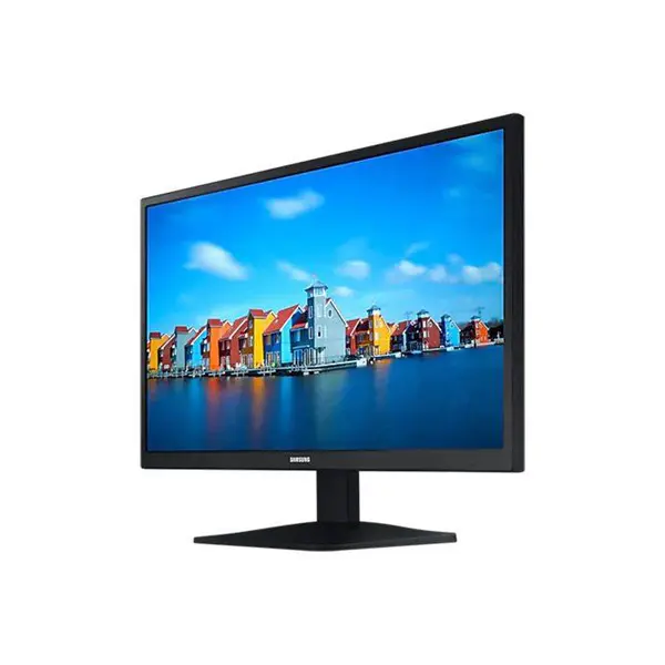 Samsung LS19A330NHMXZN S33A 19 Inch HD Monitor, 1366×768 Resolution, 60Hz Refresh Rate, 5ms Response Time, TN Panel Technology, HDMI and VGA Connectivity, Business and Everyday Computing Display
