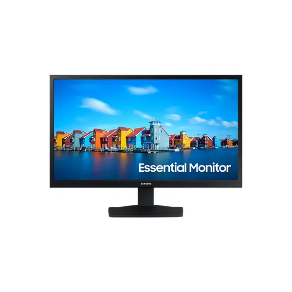 Samsung LS19A330NHMXZN S33A 19 Inch HD Monitor, 1366×768 Resolution, 60Hz Refresh Rate, 5ms Response Time, TN Panel Technology, HDMI and VGA Connectivity, Business and Everyday Computing Display