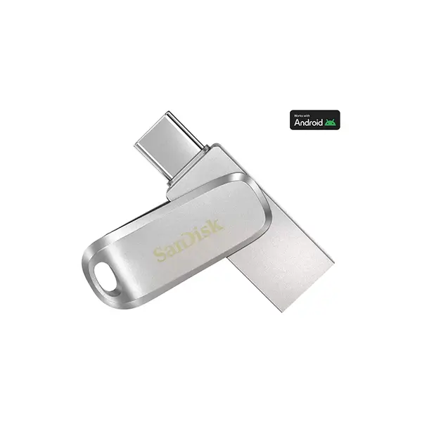 SanDisk Ultra Dual Drive Luxe USB Type-C OTG Flash Drive, All-Metal USB Type-C & USB Type-A Dual Connector, USB 3.2 Gen 1, Up to 150MB/s Read Speed, Premium Portable Storage