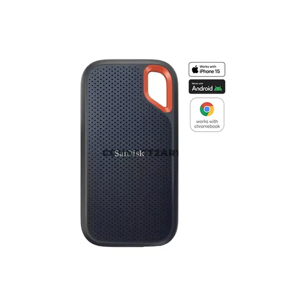 SanDisk Extreme Portable SSD E61 8TB External Solid State Drive, USB 3.2 Gen 2 Type-C, Up to 1050MB/s Read & 1000MB/s Write, IP65 Water & Dust Resistant, 3-Meter Drop Protection, NVMe Storage