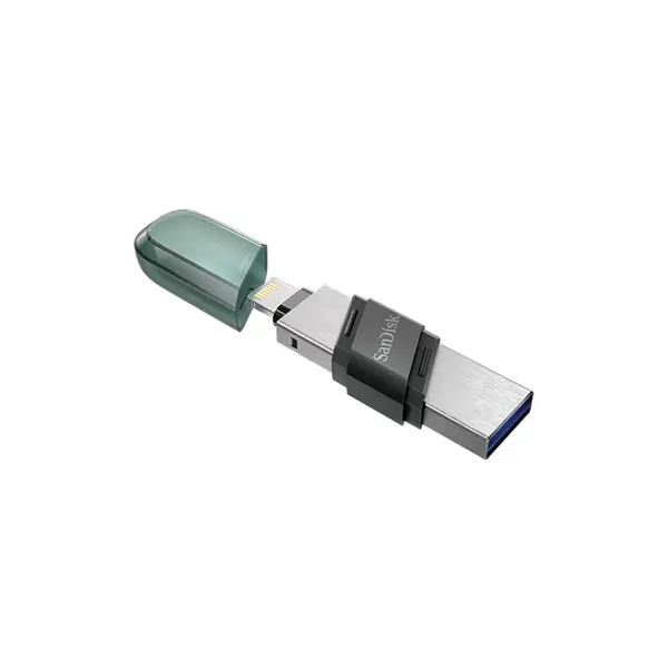 SanDisk iXpand Flash Drive Flip for iPhone & iPad, Lightning & USB Type-A Dual Connector, USB 3.1 Gen 1, Automatic Photo Backup, Portable USB Storage
