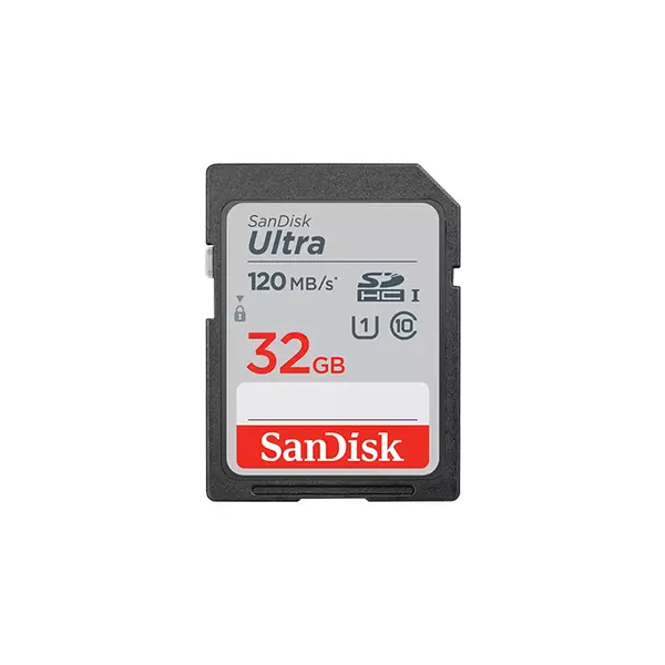 SanDisk Ultra SDHC/SDXC UHS-I Memory Card for DSLR & Digital Cameras, Class 10 U1, Up to 150MB/s Read Speed, Full HD SD Storage Card