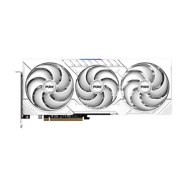 SAPPHIRE PURE Radeon RX 9070 XT Graphics Card, 16GB GDDR6 Memory, 3010MHz Boost Clock, Triple Fan Cooling System, White Edition RDNA 4 Gaming GPU