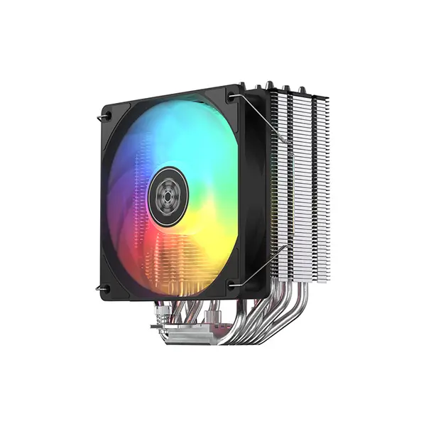 SilverStone Frost Mage 600 ARGB CPU Air Cooler, Single Tower Heatsink Design, 6 Copper Heatpipes, 120mm PWM Fan, Addressable RGB Lighting, High-Performance Air Cooling System