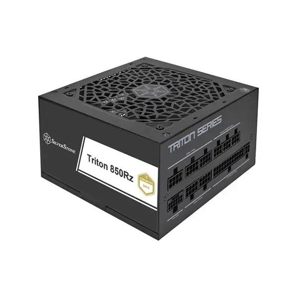 SilverStone Triton 850Rz 850W Power Supply, Cybenetics Gold Certified Efficiency, ATX 3.1 and PCIe 5.1 Ready, Modular Cable Design, 120mm Silent Cooling Fan, High-Performance Gaming PSU