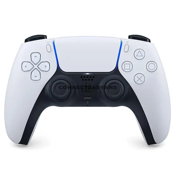Sony PlayStation DualSense Wireless Controller White for PS5, PC, Mac & Mobile with Haptic Feedback, Adaptive Triggers, Built-in Microphone & Motion Controls