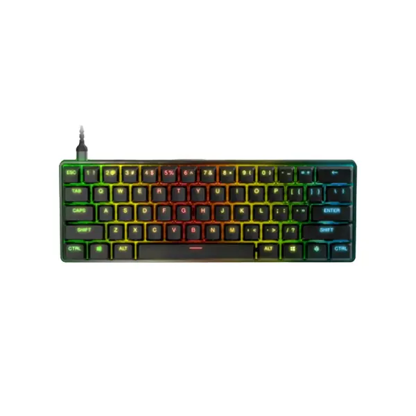 SteelSeries Apex 9 Mini Wired Gaming Keyboard, Optical Mechanical Switches, Compact 60% Layout Design, RGB Esports Gaming Keyboard