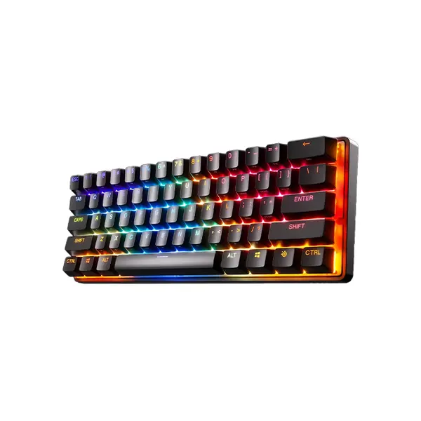 SteelSeries Apex Pro Mini Wireless Gaming Keyboard, OmniPoint Adjustable Mechanical Switches, Compact 60% Layout Design, Wireless Connectivity, RGB Esports Gaming Keyboard