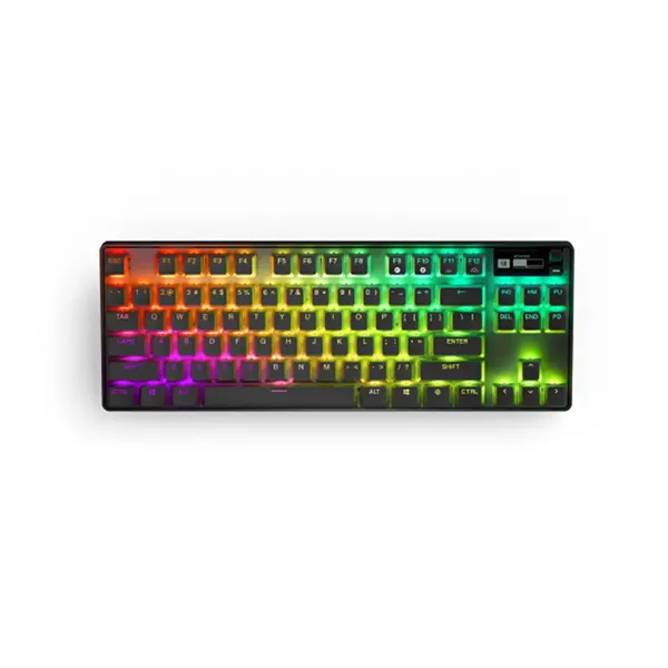 SteelSeries Apex Pro TKL 2023 Wireless Gaming Keyboard, OmniPoint Adjustable Mechanical Switches, Tenkeyless Layout Design, Wireless Connectivity, RGB Esports Gaming Keyboard