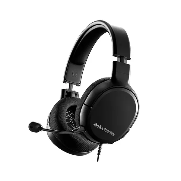 SteelSeries Arctis 1 Wired Gaming Headset All-Platform Black Edition, Lightweight Multi-Platform Gaming Audio System, High-Fidelity Sound Performance, Versatile Gaming Headset