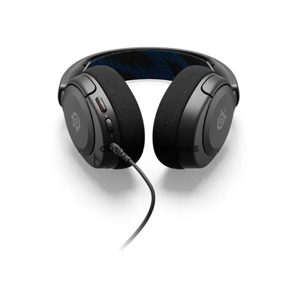 SteelSeries Arctis Nova 1P Black Wired Gaming Headset for PS5 & PS4, High Fidelity Drivers, 360° Spatial Audio, ClearCast Gen 2 Noise-Cancelling Mic, 3.5mm Multi-Platform, AirWeave Memory Foam, 253g