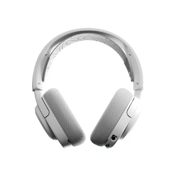 SteelSeries Arctis Nova 3P Wireless White Gaming Headset for PlayStation, 2.4GHz + Bluetooth 5.3, Neodymium Drivers, Detachable 32kHz Mic, 40-Hour Battery, USB-C, 260g