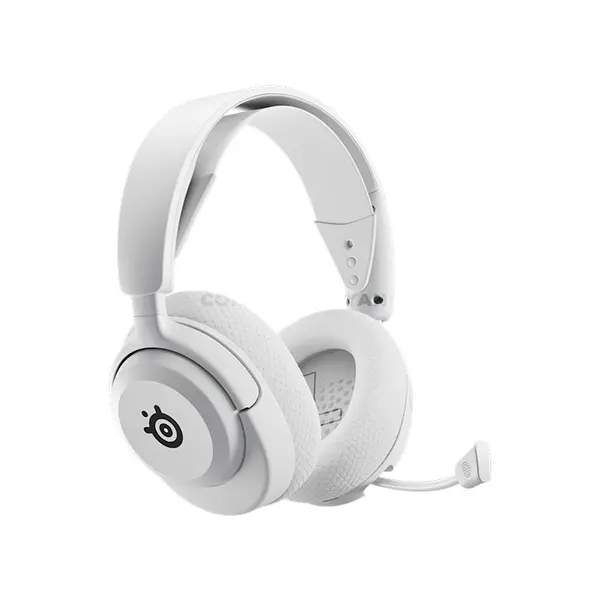 SteelSeries Arctis Nova 5P Wireless White Gaming Headset for PlayStation, 2.4GHz + Bluetooth 5.3, 60-Hour Battery, Neodymium Drivers, ClearCast 2.X 32kHz Mic, USB-C, 265g