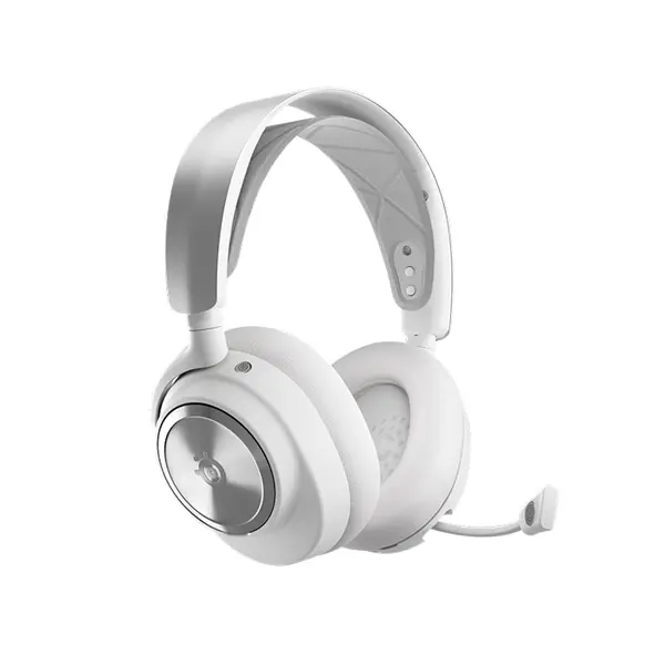 SteelSeries Arctis Nova Pro Wireless Gaming Headphones White Edition, Premium Multi-Platform Wireless Audio System, High-Fidelity Sound, Professional Gaming Headset