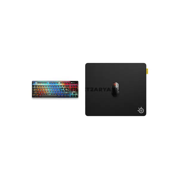 SteelSeries QcK Performance L Control Black Gaming Mouse Pad, 490×420mm, High-Density Micro-Textured Control Surface, High-Grade Neoprene Foam, Low-Profile Stitched Edges, Non-Slip Neoprene Rubber Base