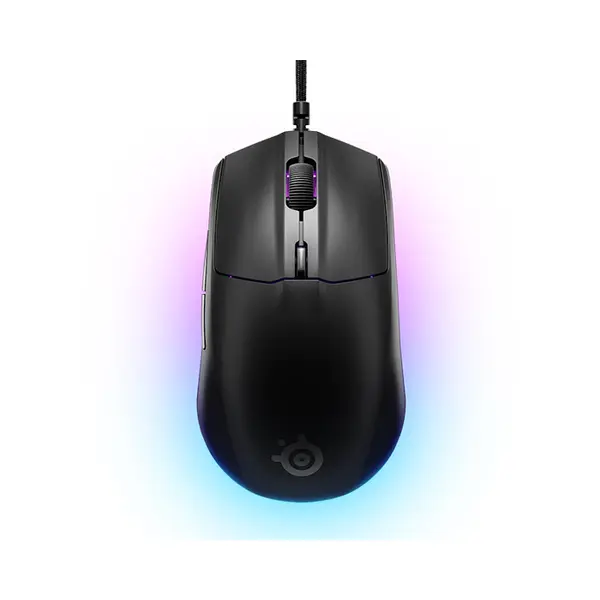 SteelSeries Rival 3 Gen 2 Wired RGB Gaming Mouse Black Edition, High-Precision Optical Sensor, RGB Lighting Effects, Wired USB Connectivity, Competitive Esports Gaming Mouse