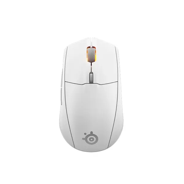 SteelSeries Rival 3 Gen 2 Wireless RGB Gaming Mouse White Edition, Dual Wireless Connectivity, High-Precision Optical Sensor, RGB Lighting Effects, Competitive Gaming Mouse