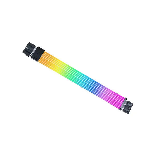 Lian Li Strimer Wireless GPU 2×8-Pin RGB Light Guide Cable, Addressable RGB Graphics Card Extension Cable, Wireless Lighting Control Design, Premium PC Modding Accessory