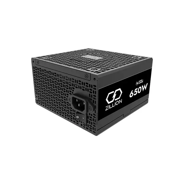 Super Flower ZILLION DB Silver 650W ATX 3.1 Power Supply, 80 PLUS Silver Certified Efficiency, Non-Modular Cable Design, PCIe 5.1 Ready, Reliable Gaming and Desktop PSU
