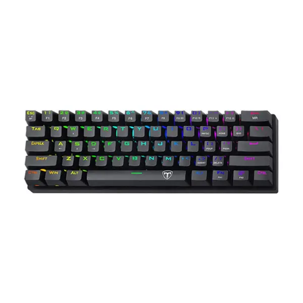 T-DAGGER AINOS T-TGK307 Gaming Mechanical Keyboard, 61 Keys, RGB Backlight, OUTEMU Switches, Dual Mode Wireless & Wired, USB