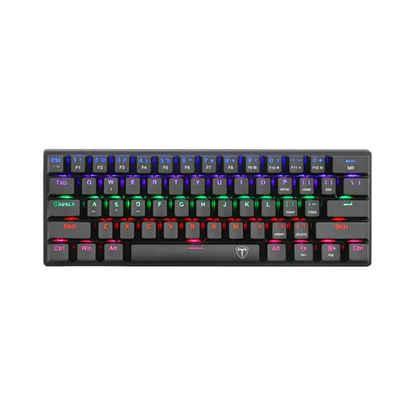 T-DAGGER Arena T-TGK321 Gaming Mechanical Keyboard, 61 Keys, RGB Backlight, OUTEMU Switches, Full Anti-Ghosting, USB-C Wired