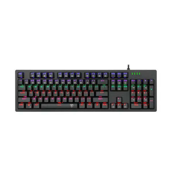 T-DAGGER Bermuda T-TGK312 Gaming Mechanical Keyboard, 104 Keys, OUTEMU Switches, Rainbow Backlight, Full Anti-Ghosting, Wired USB