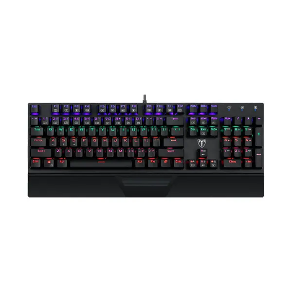 T-DAGGER Destroyer T-TGK305 Gaming Mechanical Keyboard, 104 Keys, OUTEMU Switches, Rainbow Backlight, Full Anti-Ghosting, Wired USB