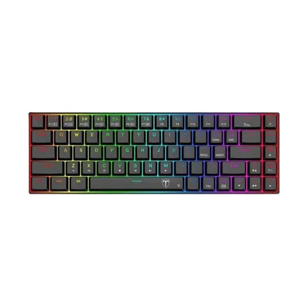 T-DAGGER Kiva T-TGK322 Gaming Mechanical Keyboard, 68% Compact Layout, RGB Backlight, Blue Switches, Multimedia Keys, Wired USB