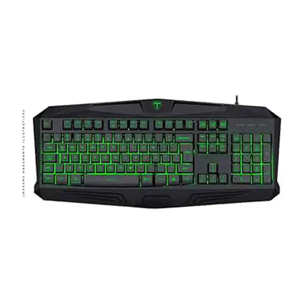 T-DAGGER Minesweeping T-TGK103 Gaming Keyboard, Full-Size 104-Key Layout, Single Color Backlight Design, 19 Anti-Ghosting Keys, Wired USB Gaming Keyboard