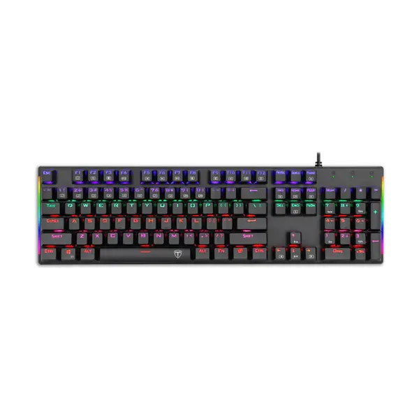 T-DAGGER NAXOS T-TGK310 Gaming Mechanical Keyboard, 104 Keys, OUTEMU Switches, Rainbow Backlight, Full Anti-Ghosting, Wired USB