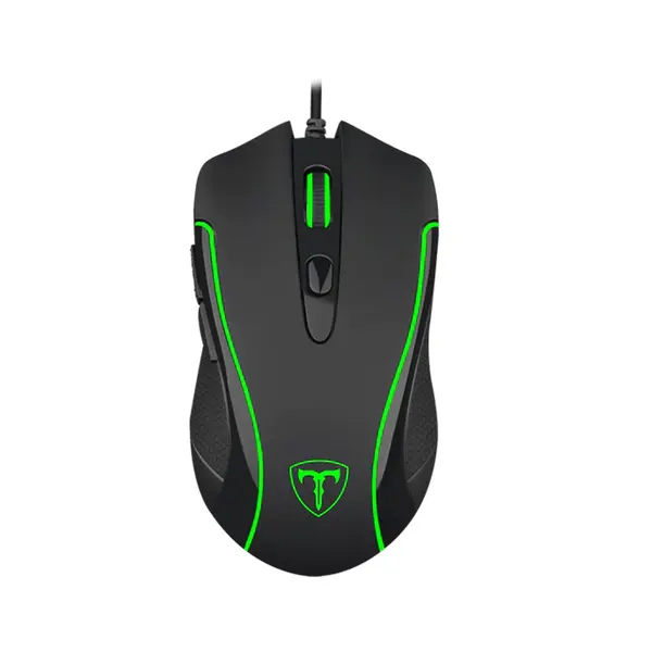 T-DAGGER T-TGM106 Private Gaming Mouse, 3200 DPI Optical Sensor, 6 Programmable Buttons, RGB Backlight Effects, 125Hz Polling Rate Wired USB Gaming Mouse