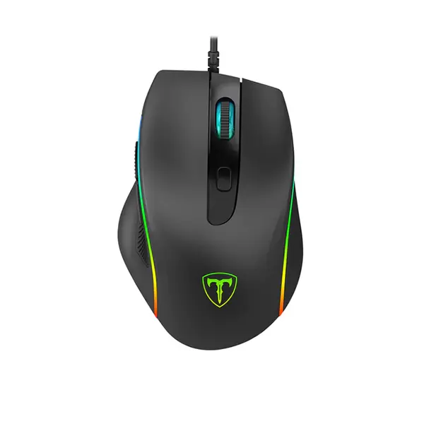 T-DAGGER Recruit T-TGM108 Gaming Mouse, 3200 DPI Optical Sensor, 6 Programmable Buttons, RGB Backlight Effects, 500Hz Polling Rate, Wired USB Gaming Mouse