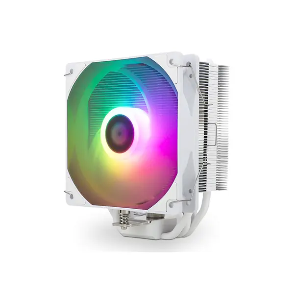 Thermalright Assassin King 120 SE ARGB CPU Air Cooler White, Single Tower Heatsink Design, 5 Copper Heatpipes, 120mm PWM Fan, Addressable RGB Lighting, High-Performance CPU Cooling Solution