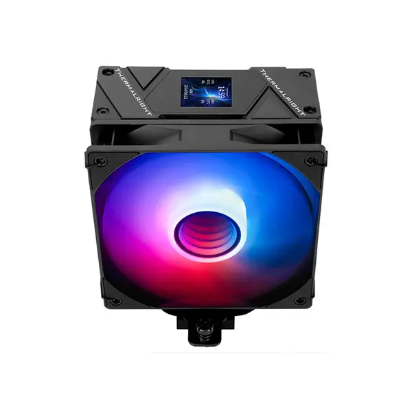 Thermalright TR 120 ASSASSIN SPIRIT VISION ARGB CPU Air Cooler, Single Tower, 4 Heatpipes, 120mm PWM Fan, 1.54-Inch IPS LCD Screen