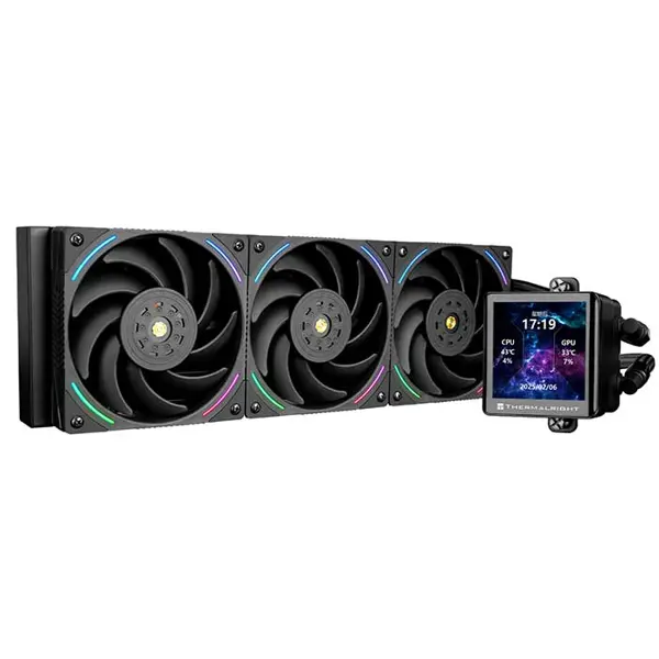 Thermalright Frozen Vision 360 ARGB V2 360mm AIO Liquid CPU Cooler, Triple Fan High Performance Water Cooling System with ARGB Lighting and LCD Display