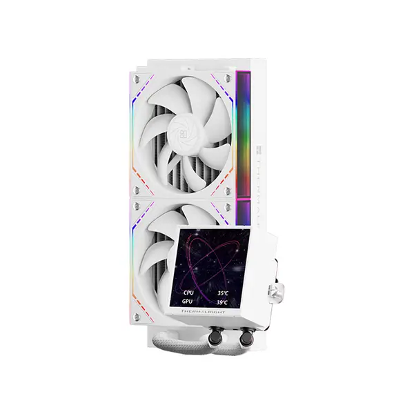 Thermalright TR 240 PEERLESS VISION 240 ARGB CPU Liquid Cooler, 240mm Radiator, Dual 120mm ARGB Fans, 3.95-Inch LCD Screen