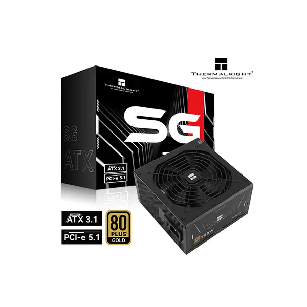 Thermalright TR-SG750 750W Power Supply, 80 Plus Gold Certified Efficiency, Fully Modular Cable Design, ATX 3.1 and PCIe 5.1 Ready High-Efficiency Gaming PSU