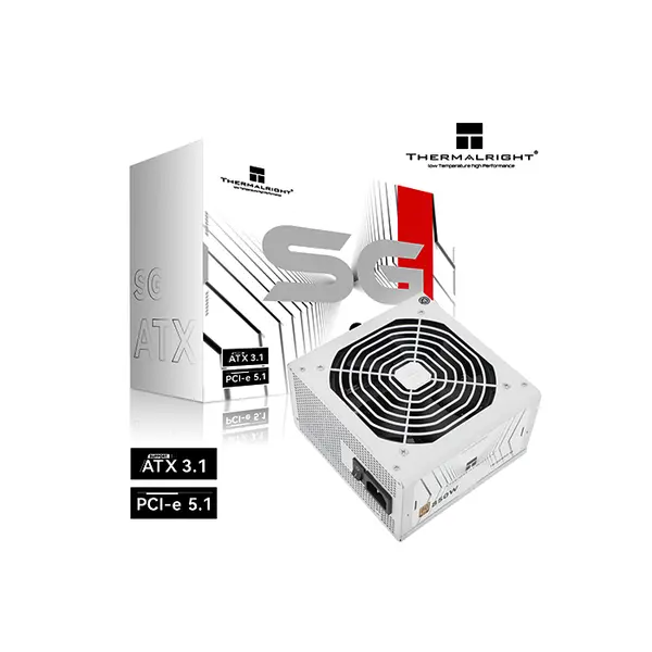 Thermalright TR-SG850-W 850W White 80 Plus Gold Fully Modular ATX 3.1 Power Supply, PCIe 5.1 Ready High Efficiency Gaming PSU