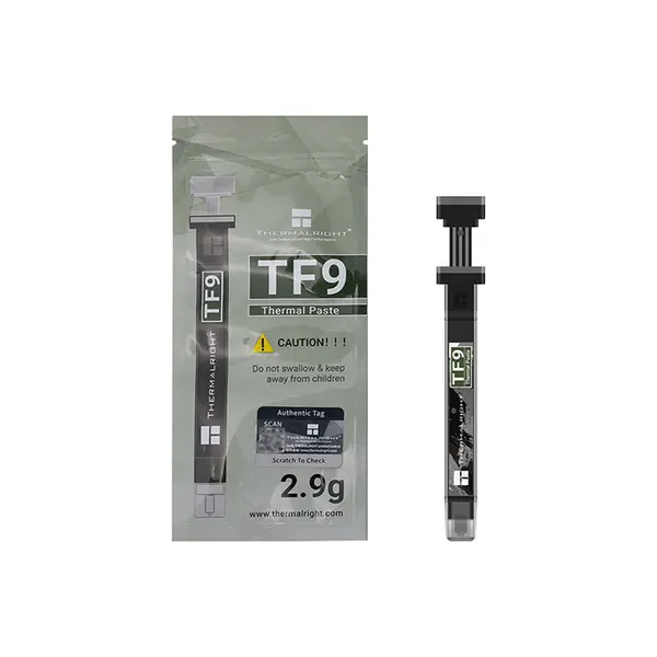 Thermalright TF9 High Performance Thermal Paste, 2.9g Capacity, 14.3 W/mK Thermal Conductivity, CPU & GPU Cooling Compound