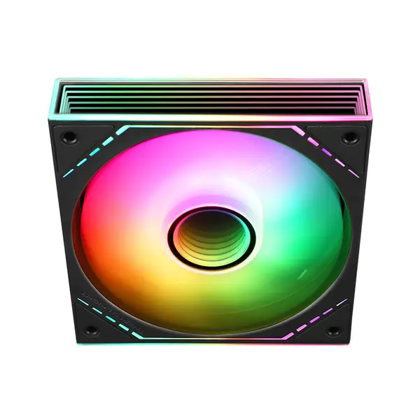 Thermalright TL-M12-S ARGB Case Fan Black, 120mm PWM Cooling Fan, 1500 RPM Maximum Speed, 47.6 CFM Airflow Performance, Addressable RGB Lighting, High-Efficiency PC Cooling Fan