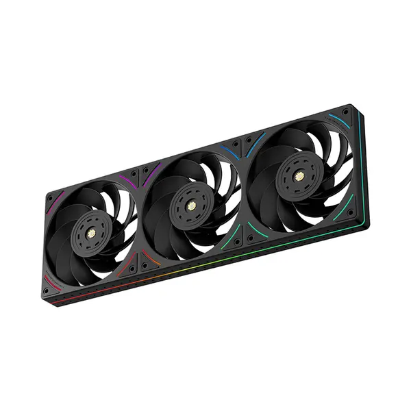 Thermalright TL-UB36 R ARGB Case Fan Black, 360mm Single-Frame Design, Triple 120mm PWM Fans, 2150 RPM Maximum Speed, Integrated Addressable RGB Lighting, High-Airflow Cooling Solution