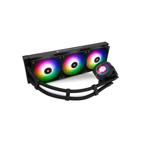 Thermalright Core Vision 360 LCD ARGB CPU Liquid Cooler, 360mm Radiator, Triple 120mm ARGB PWM Fans, Integrated LCD Display, High-Performance All-In-One Liquid Cooling Solution