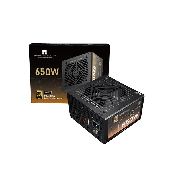 Thermalright TR-KG650 650W Power Supply, 80 Plus Gold Certified Efficiency, Fully Modular Cable Design, ATX 3.1 and PCIe 5.1 Ready Gaming and Productivity PSU