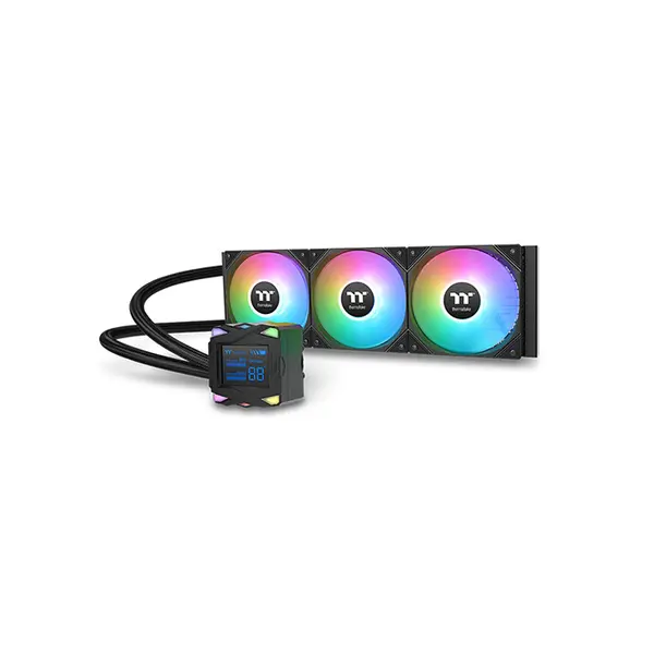 Thermaltake LA360-S ARGB 360mm AIO Liquid Cooler with 2.4 Inch Segment LCD, Triple Fan High Performance CPU Cooling System