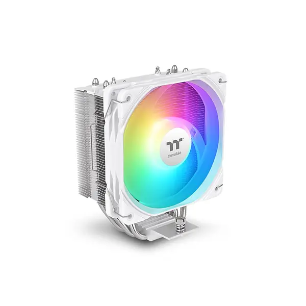 Thermaltake UX400 ARGB CPU Air Cooler White Edition, Tower Heatsink Design, Addressable RGB Lighting Effects, High-Performance CPU Cooling Solution
