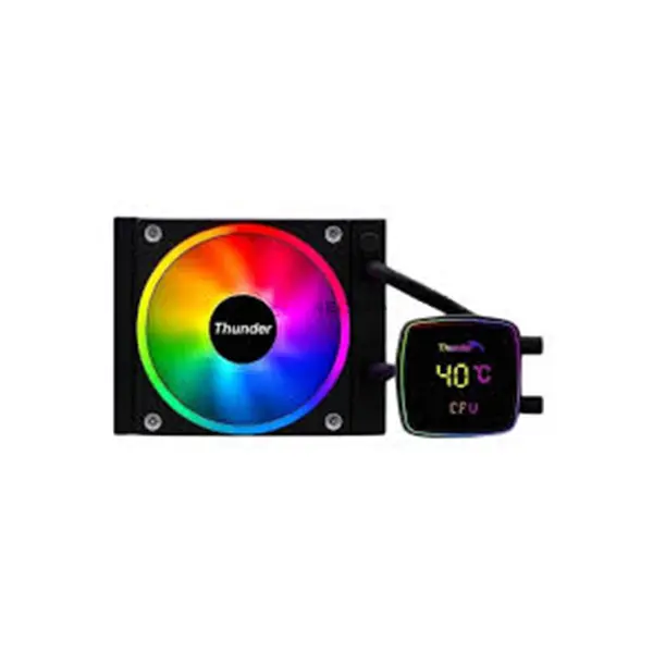 Thunder Arctic TRC-DG-120 I Black Liquid CPU Cooler, 120mm AIO Radiator, PWM ARGB Cooling Fan, All-in-One CPU Cooler